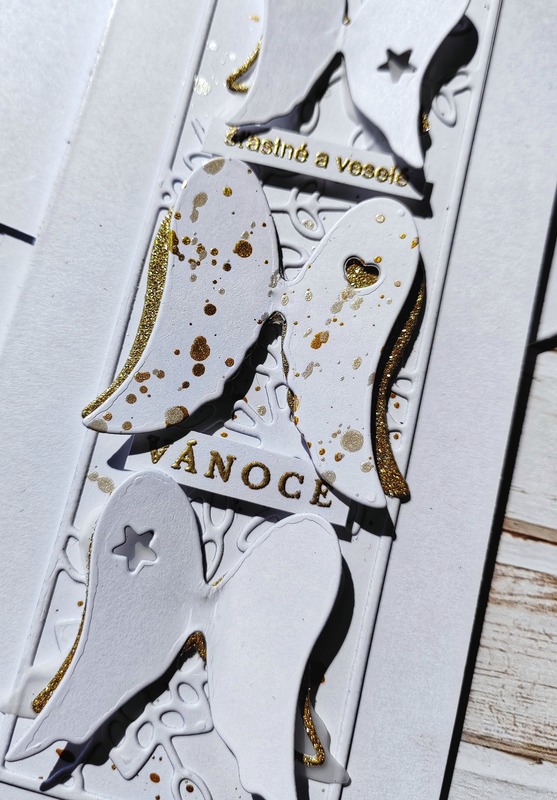 Přání ruční výroba - Andělská křídla