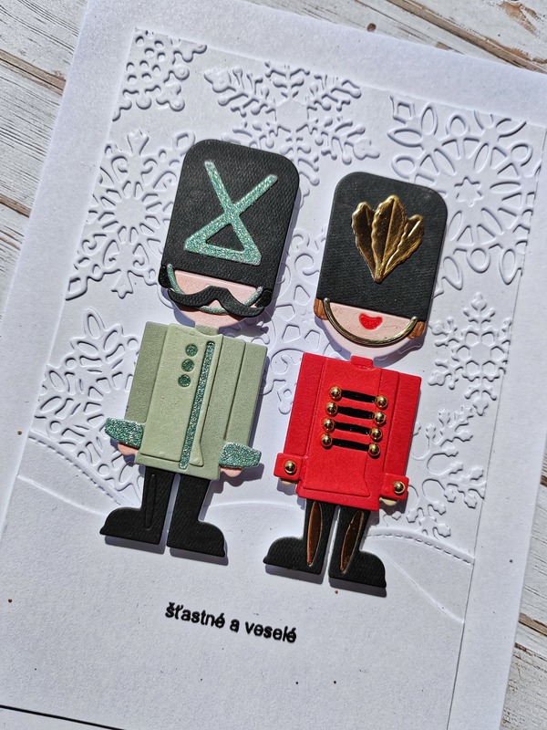 Přání ruční výroba - Louskáčci 2 - 1 ks