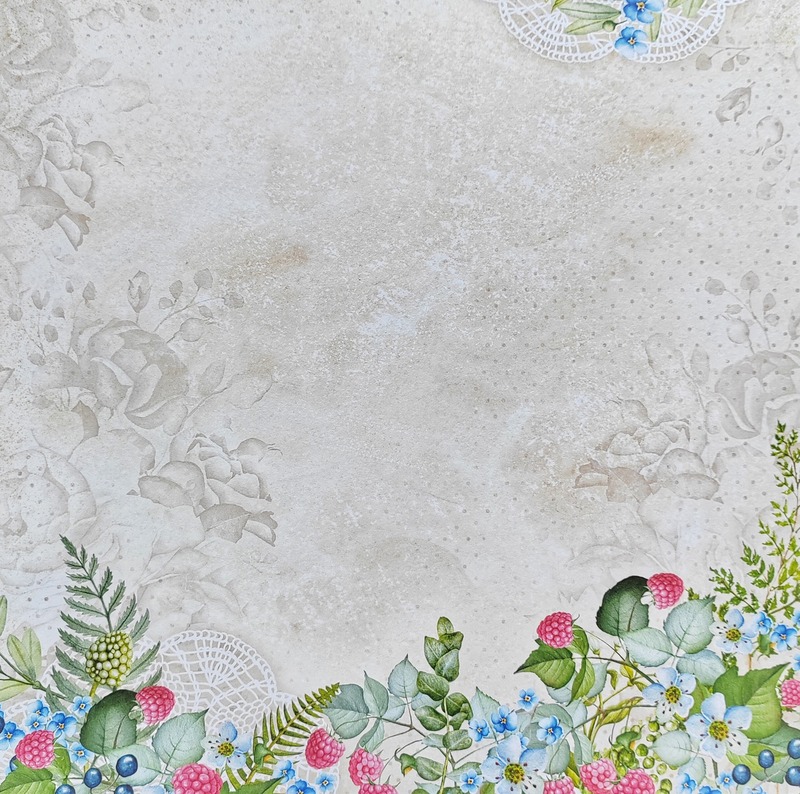 Sada oboustranně potištěných papírů PAPER HEAVEN 12x12" - Berry Hunt - sada 12 listů