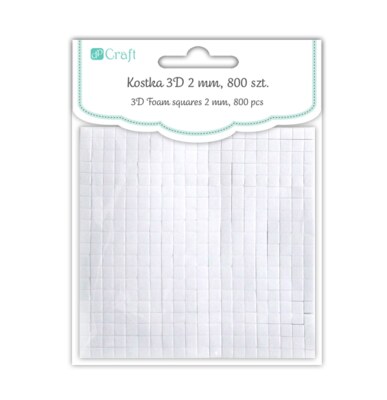 Oboustranné lepicí čtverečky dpCraft  - 5 mm, výška 2 mm - 800 ks