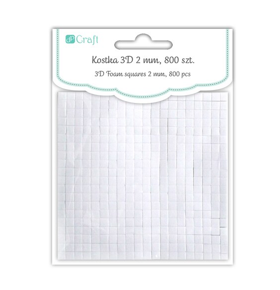 Oboustranné lepicí čtverečky dpCraft  - 5 mm, výška 2 mm - 800 ks
