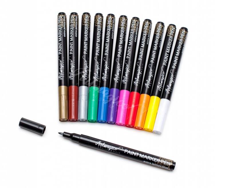 Akrylové popisovače Artmagico extra fine tip 0,7 mm - sada 12 ks
