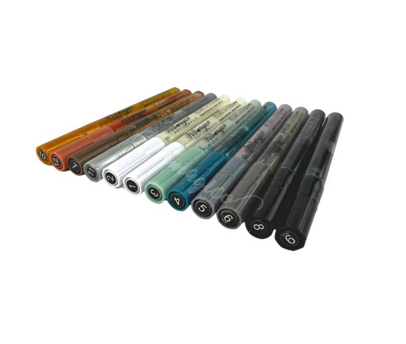 Akrylové popisovače Artmagico PRO smoke & shine - sada 12 ks