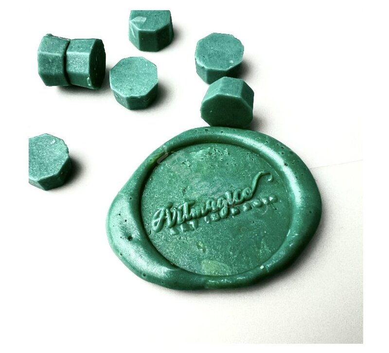 Pečetící vosk Artmagico - tyrkysový - balení 100 ks