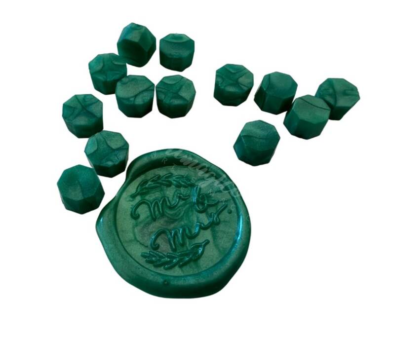 Pečetící vosk Artmagico - perleťově tyrkysový - balení 100 ks