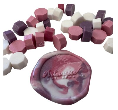 Pečetící vosk Artmagico - růžový mix - balení 100 ks