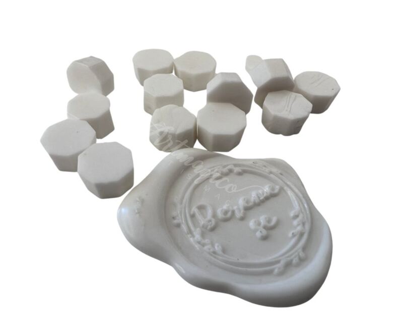 Pečetící vosk Artmagico - matný bílý - balení 100 ks