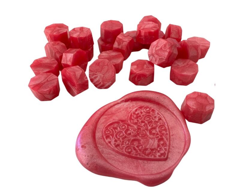 Pečetící vosk Artmagico - perleťově růžový - balení 100 ks