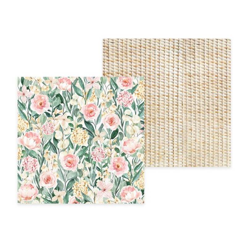 Sada scrapbookových oboustranně potištěných papírů P13 6x6" Flowerish - sada 24 listů