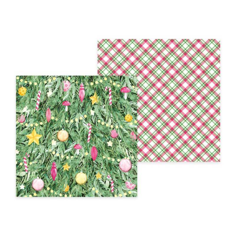 Sada scrapbookových oboustranně potištěných papírů P13 6x6" Santa´s workshop - sada 24 listů