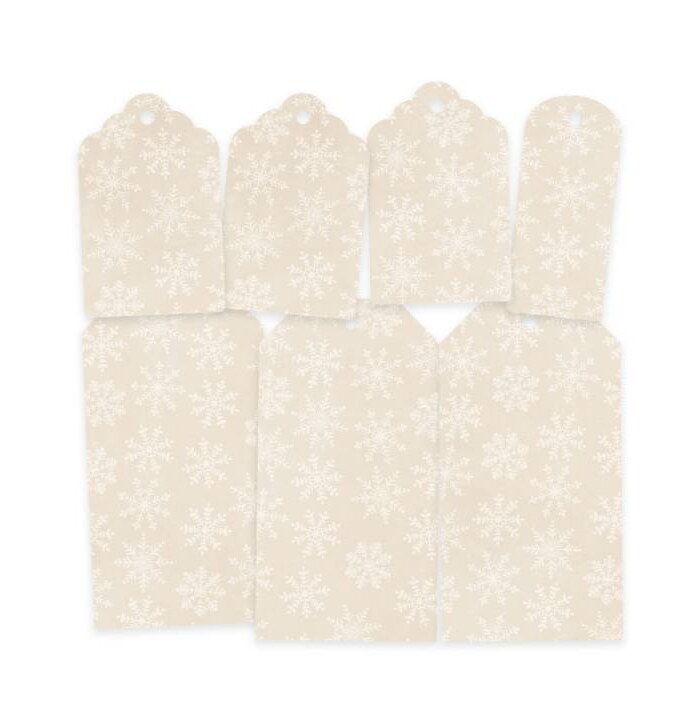 Dekorativní visačky P13 - Santa´s workshop - sada 7 ks