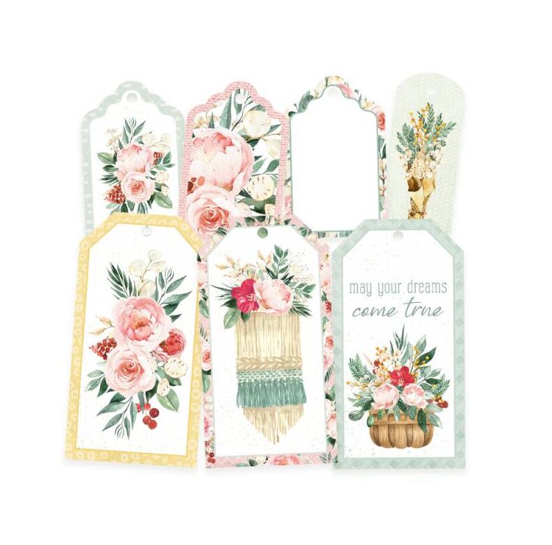 Papírové výseky P13 - Flowerish - sada 12 ks