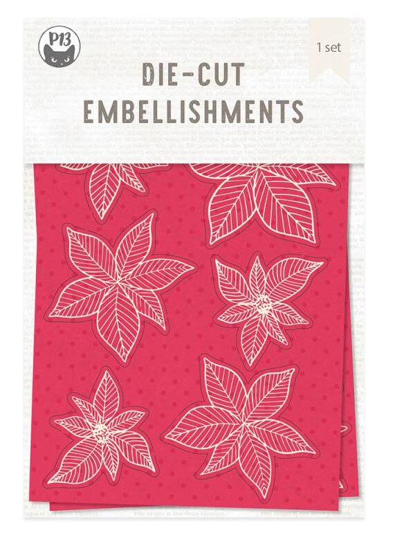 Papírové výseky P13 "vánoční hvězdy" - sada 10 ks