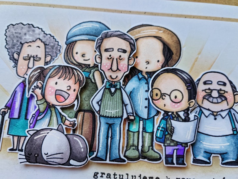 Přání ruční výroba - Rodina - 1 ks