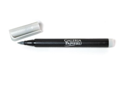 Metalický stříbrný štětcový fix - 1 ks