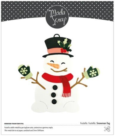 Vyřezávací šablony MODA SCRAP - Sněhulák - sada 14 ks