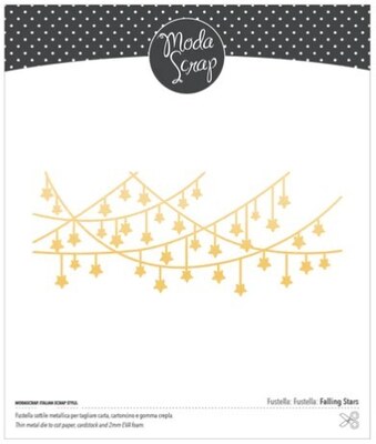 Vyřezávací šablony MODA SCRAP - Hvězdičková girlanda - 1 ks