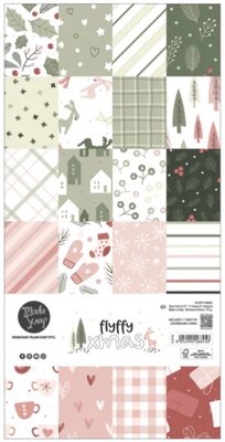 Sada papírů MODA SCRAP 6x12" - Fluffy Xmas - sada 21 listů