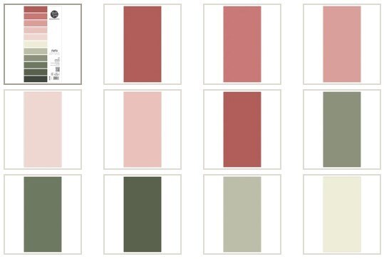 Sada papírů MODA SCRAP 6x12" - Fluffy Xmas (jednobarevné) - sada 12 listů