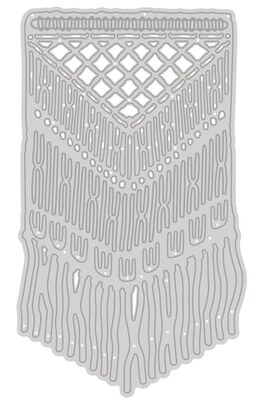 Vyřezávací šablona dpCraft - Macramé - 1 ks