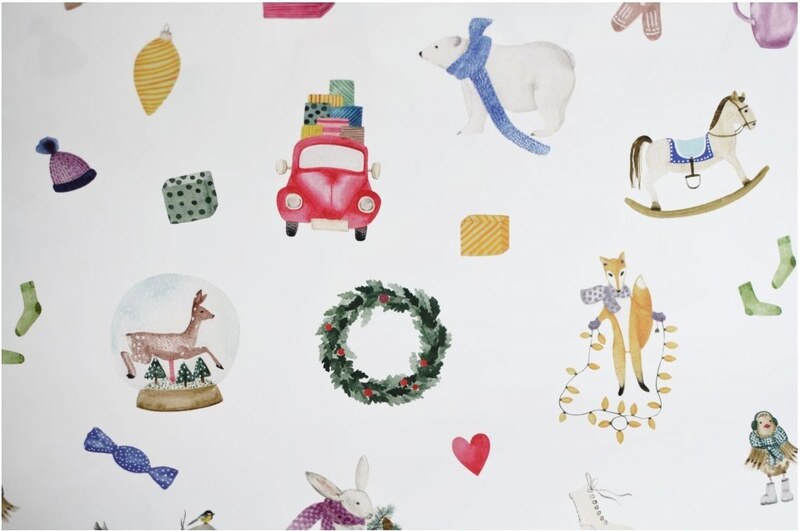 Vánoční balicí papír MANKAI A2 - Zvířátka