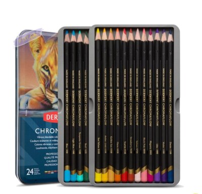 Pigmentové pastelky DERWENT Chromaflow 24 - sada 24 ks