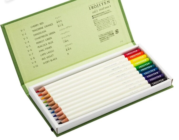 Pastelky TOMBOW Irojiten - Vivid - sada 10 ks