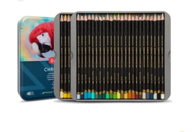 Pigmentové pastelky DERWENT Chromaflow 48 - sada 48 ks