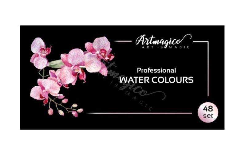 Profesionální akvarelové barvy ARTMAGICO 48 - sada 48 ks