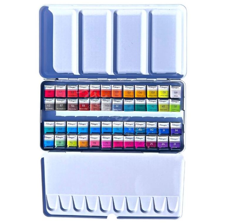 Profesionální akvarelové barvy ARTMAGICO 48 - sada 48 ks