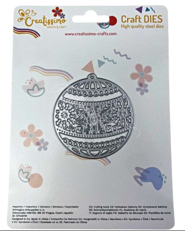 Vyřezávací šablona ARTMAGICO - baňka 2 - 1 ks