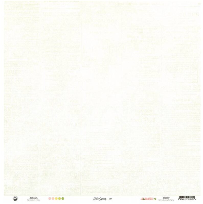 Potištěný papír 12x12" P13 Hello Spring 07 - 1 list
