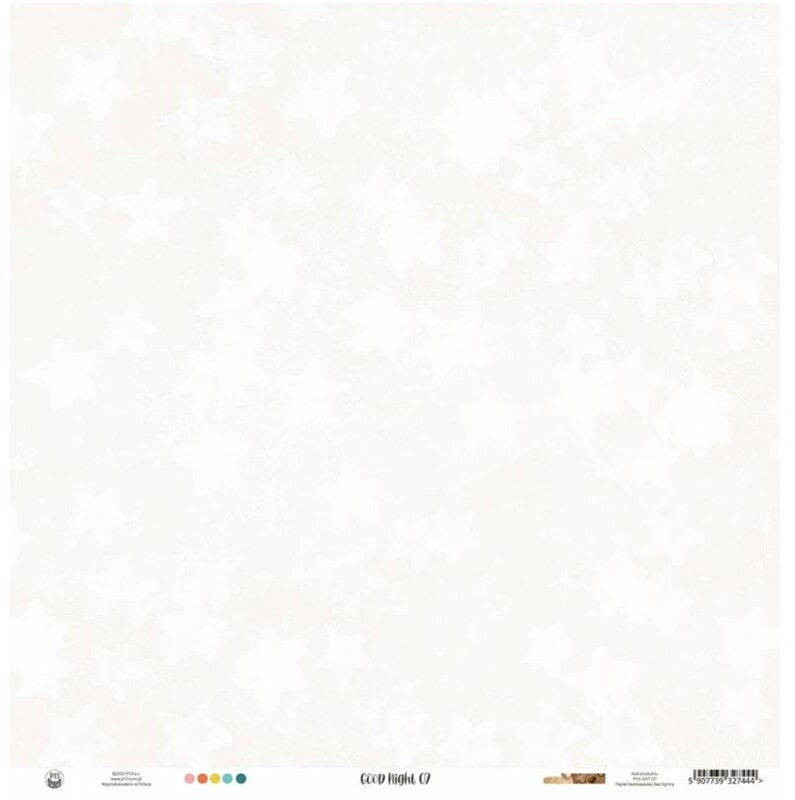 Potištěný papír 12x12" P13 Good Night 07 - 1 list