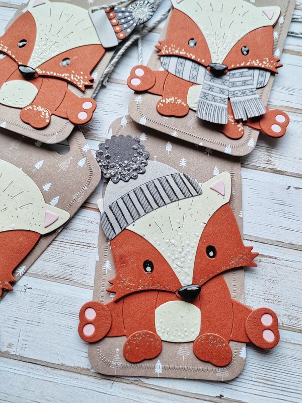 Visačky Vánoční zvířátka - 11 x 6,5 cm