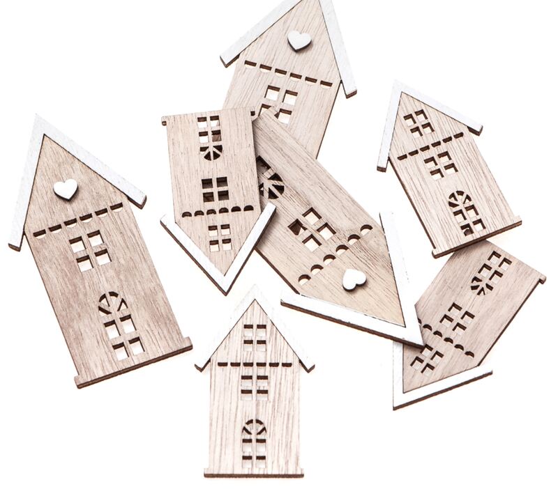 Dřevěné ozdoby - domky