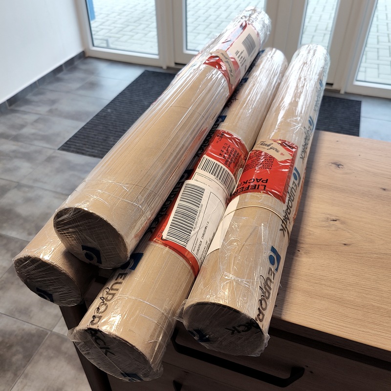 Papírový tubus - 695 mm x 76 mm, 1 ks