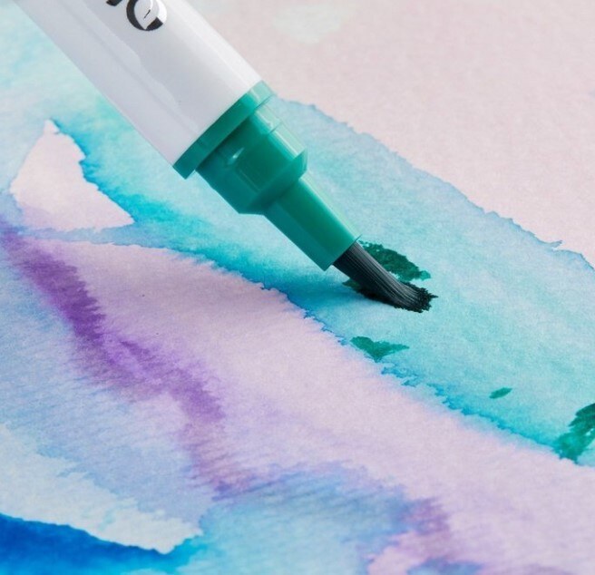 Akvarelové fixy s dvěma hroty OHUHU v dárkové krabičce