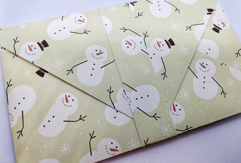 Dárková obálka - Sněhuláci