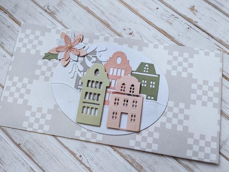 Dárková obálka - Domečky - 1 ks