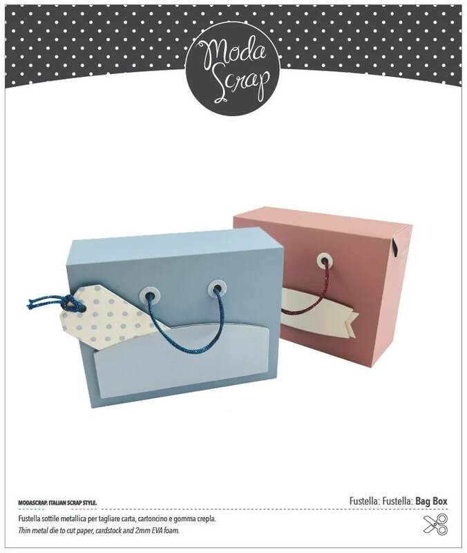 Vyřezávací šablony MODA SCRAP - Taštičky/krabičky - sada 10 ks