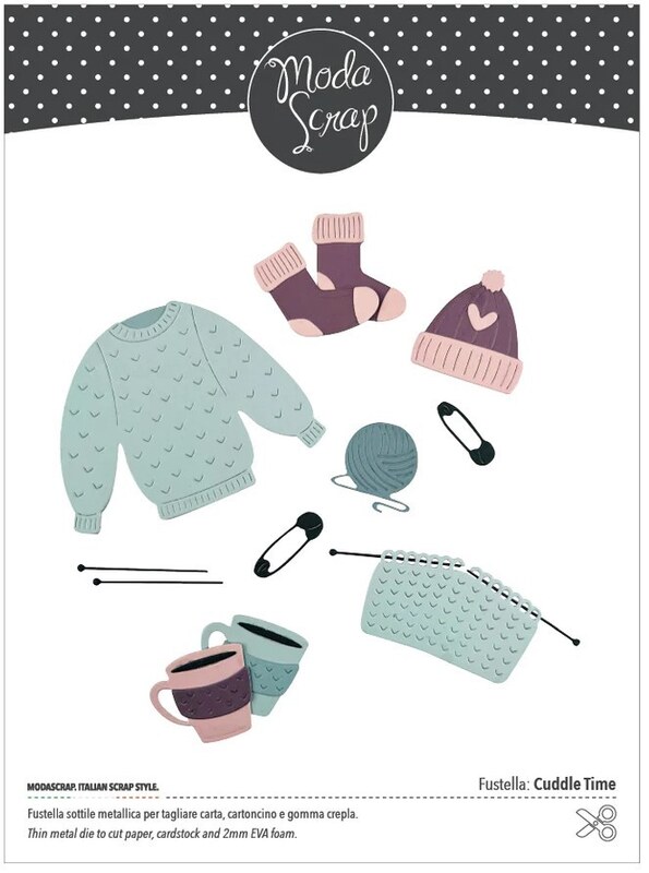 Vyřezávací šablony MODA SCRAP - pletený svetr - sada 10 ks