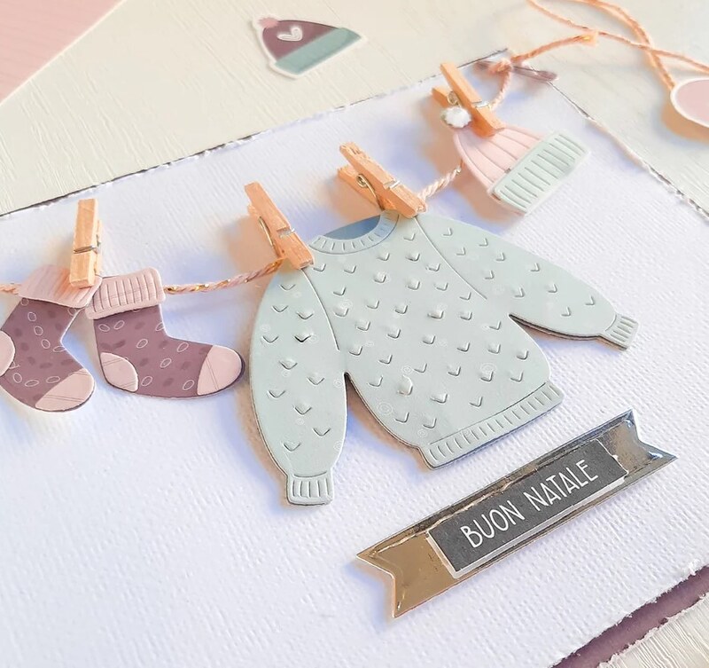 Vyřezávací šablony MODA SCRAP - pletený svetr - sada 10 ks