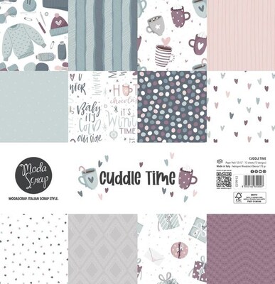 Sada papírů MODA SCRAP 12x12" - Cuddle Time - sada 12 listů