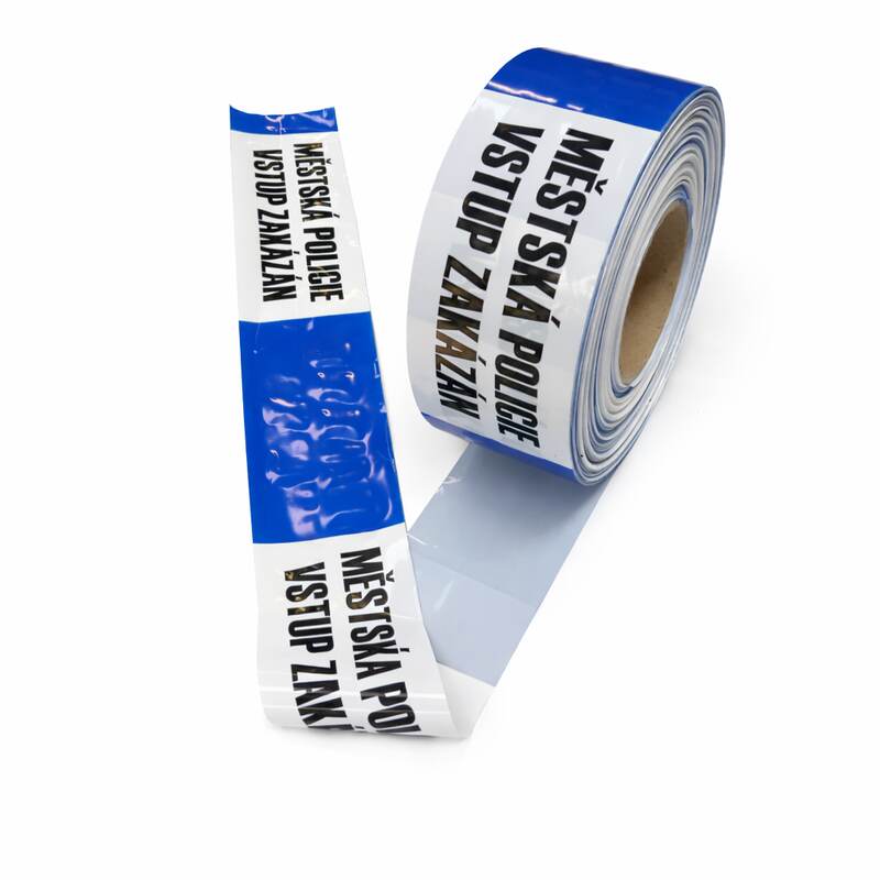 Vytyčovací páska MĚSTSKÁ POLICIE - městská policie - 75 mm x 500 m