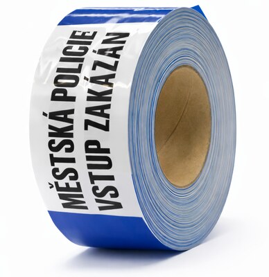 Vytyčovací páska MĚSTSKÁ POLICIE - městská policie - 75 mm x 500 m