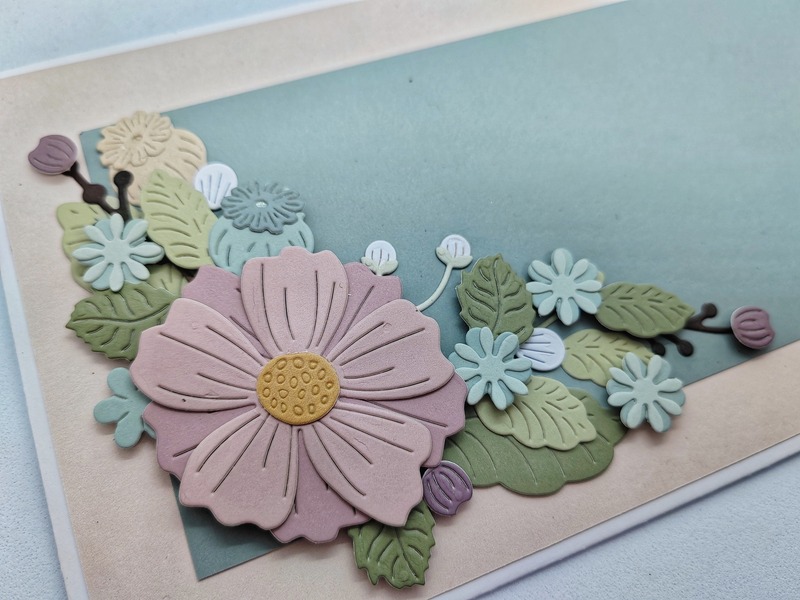 Dárková obálka - Květiny - pastelová - 1 ks