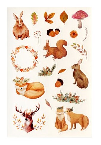 Samolepky "Podzimní čas" - sada 76 ks