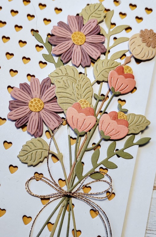 Přání ruční výroba - Květiny - pastelové 3 - 1 ks