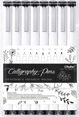 Kaligrafická pera OHUHU - různé hroty - sada 8 ks