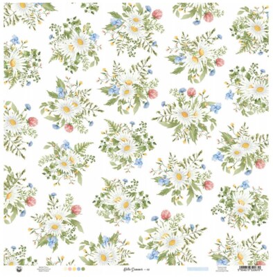 Potištěný papír 12x12" P13 Hello Summer 02 - 1 list